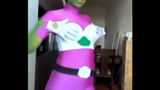 (Dragon ball Z) Cheelai waifu cosplay Twerking |Loli Otaku Porn