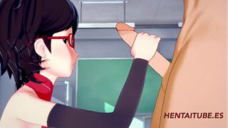 Boku no Hero Boruto Naruto Hentai 3D – Bakugou Katsuki & Sarada Uzumaki Sex at School – Animation Hard Sex Manga