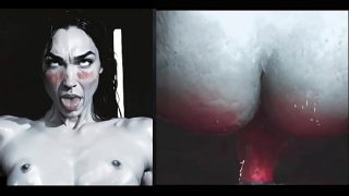 IDAHO AHEGAO: Buttocks ASMR /Sexy Brunette Rides A Red Dildo And Moans Sensually With Pleasure / Comic