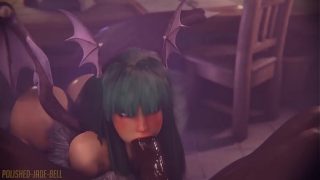 Morrigan teniendo sexo lasico