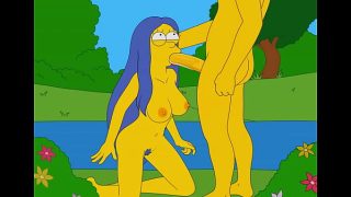 Marge Sucking Outdoor (The Simpsons)