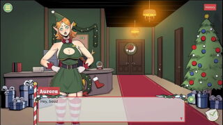 Claus’ Secret Surprise [ XMAS HENTAI Game ] Ep.4 the boss has a not so small cock after all !