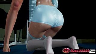 Big Tits Wet Blonde Amy 3D Animation – No-Hands Blowjob with Moans, On Top Titjob in Bra Showcasing Her Big Ass, Handjob Stroking Leading to Massive Cumshot Rule34 Hentai