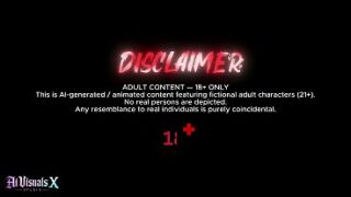 [4K] AI 3D Animated – Hot Latina Interracial Blowjob & Cumshot | AI Visuals X