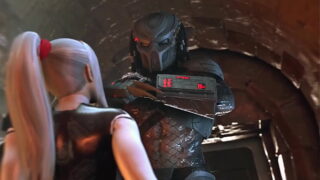 Animated bitch thanked the monster with anal and blowjob for saving – 3d hard rough sex