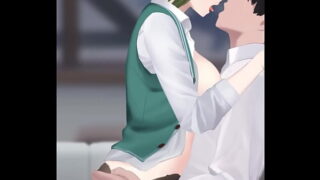 Anime cartoon couple having sex